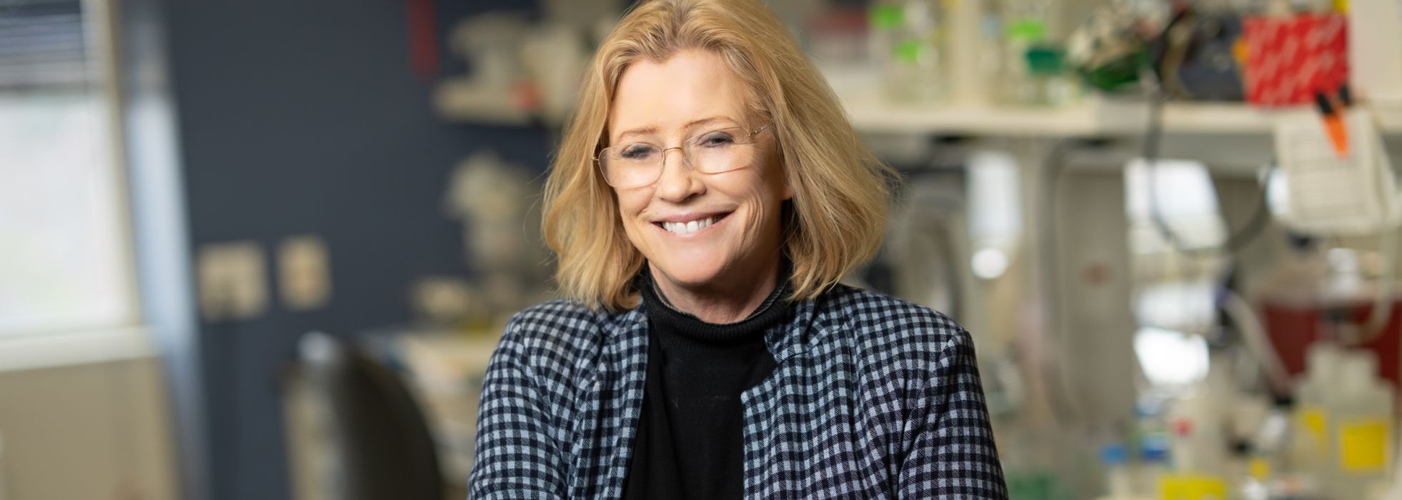 Dr. Shannon Kenney in the lab