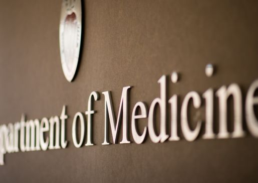 Department of Medicine sign