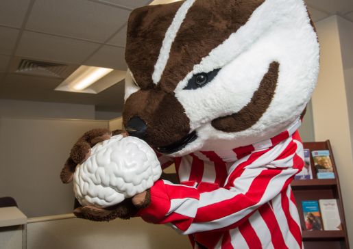 Bucky at the Alzheimer's Disease Research Center