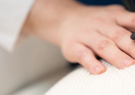 Patient and doctor in clinic