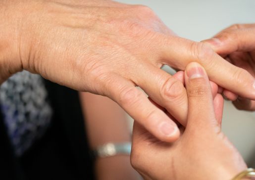 Doctor and patient in clinic