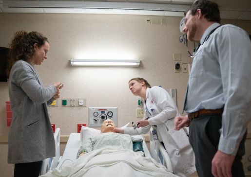 Infectious disease fellows practice in the SIM Center