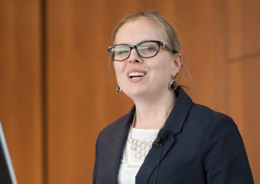 Dr. Christie Bartels at a Department of Medicine research event