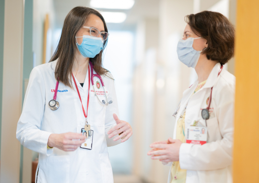 Geriatrics doctors in clinic.