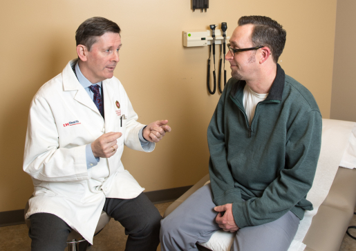 Michael Lucey and patient