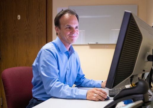 Dr. Mark Micek at work.