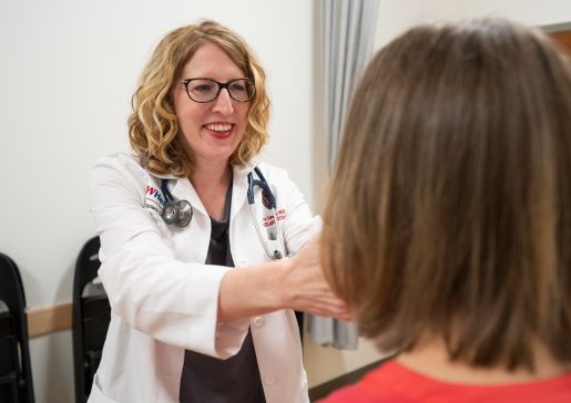 Dr. Erin Lowery in clinic