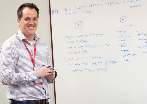 Dr. Coyle giving a lecture